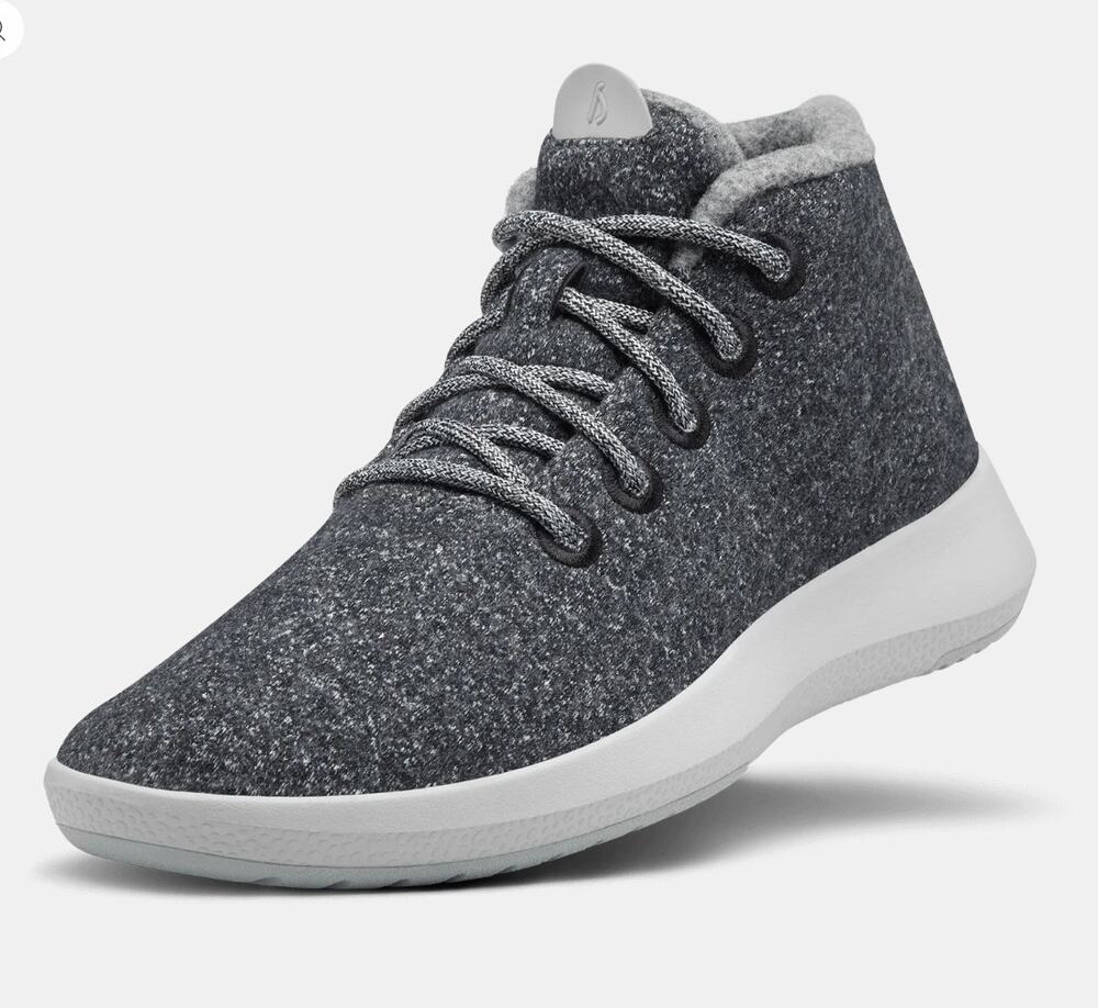 AllBirds Women's Wool Runner-up Mizzle High Top Sneakers Size 5 Grey NIB